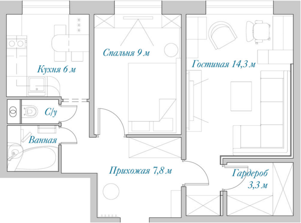 Что делать с неудачной планировкой и как стильно оформить небольшую квартиру